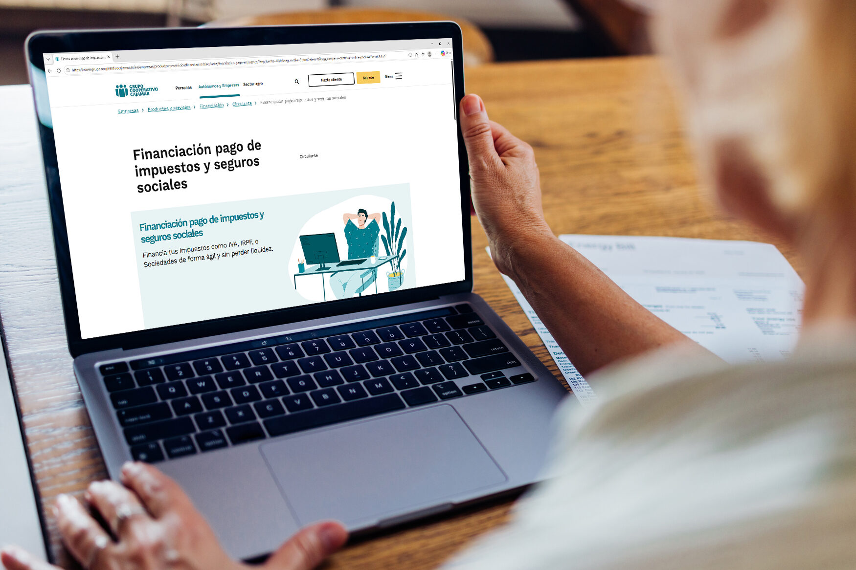 Grupo Cooperativo Cajamar facilita la financiación del pago de impuestos a empresas y autónomos