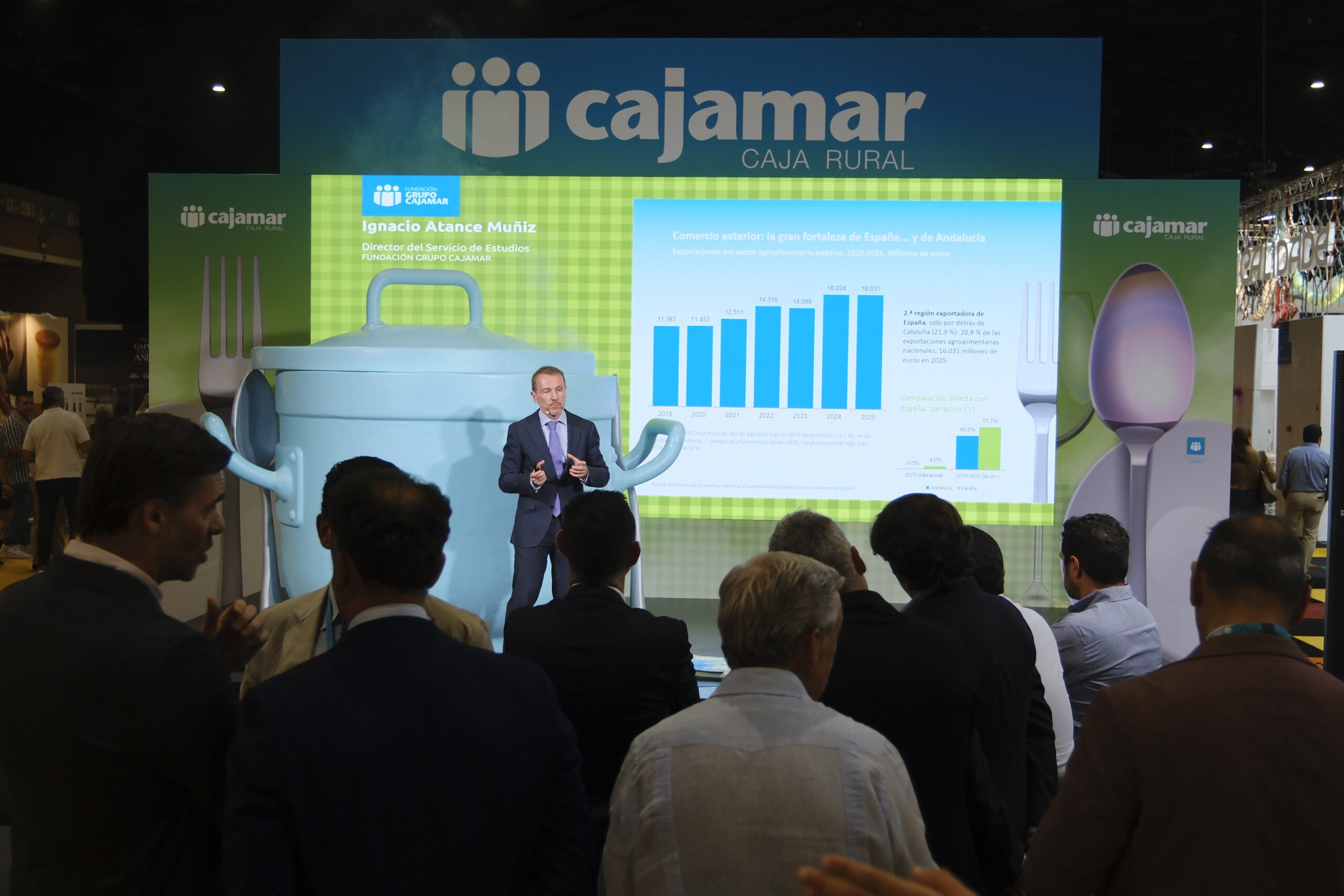 Un estudio de Cajamar sitúa a Andalucía a la cabeza del sector agroalimentario español