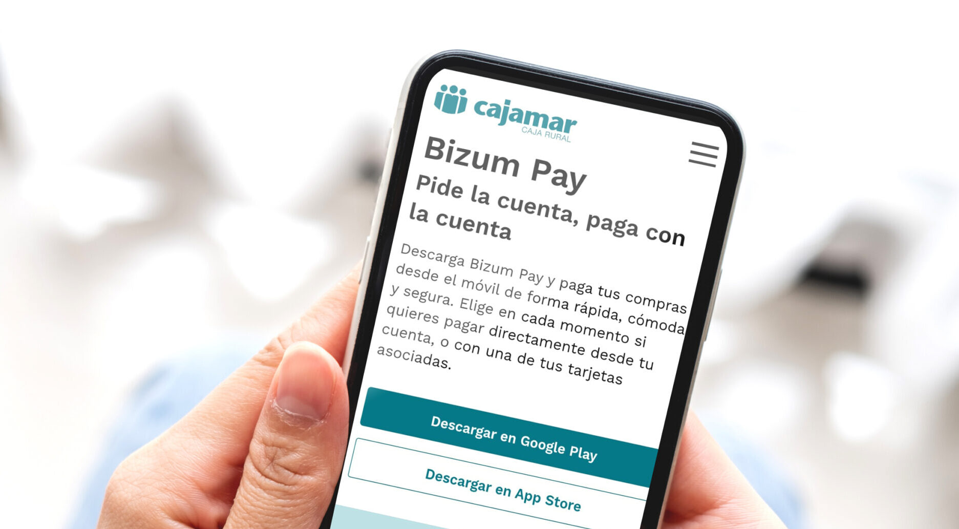 Cajamar amplía sus opciones de pago en comercios físicos con Bizum Pay